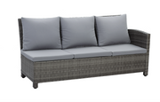 Olivia Corner Sofa in Flat Grey Weave