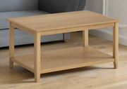 Appleby Oak Coffee Table With Shelf