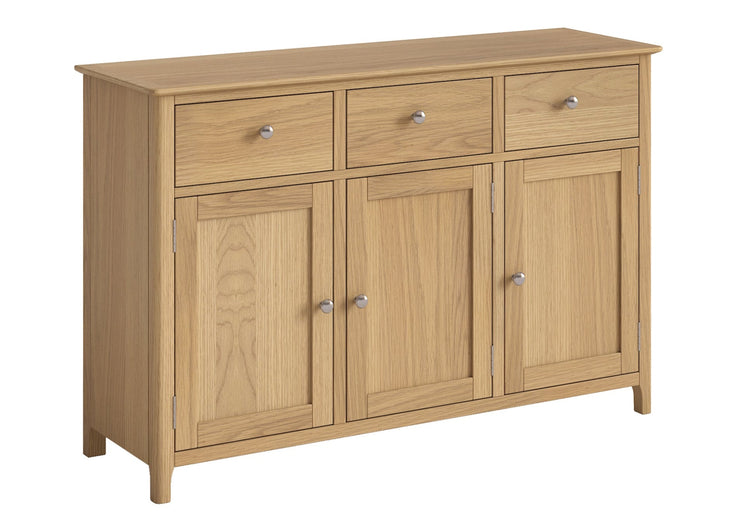 Appleby Oak Sideboard With 3 Doors & 3 Drawers