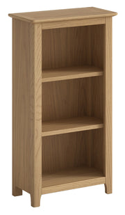 Appleby Oak Low Narrow 2 Shelf Bookcase