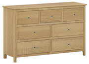Appleby Oak 3 Over 4 Wide Chest