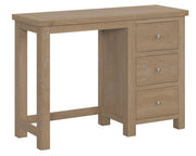 Cambridge Oak Dressing Table & Stool With Fabric Seat