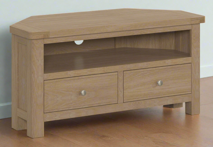 Cambridge Oak Corner TV Unit