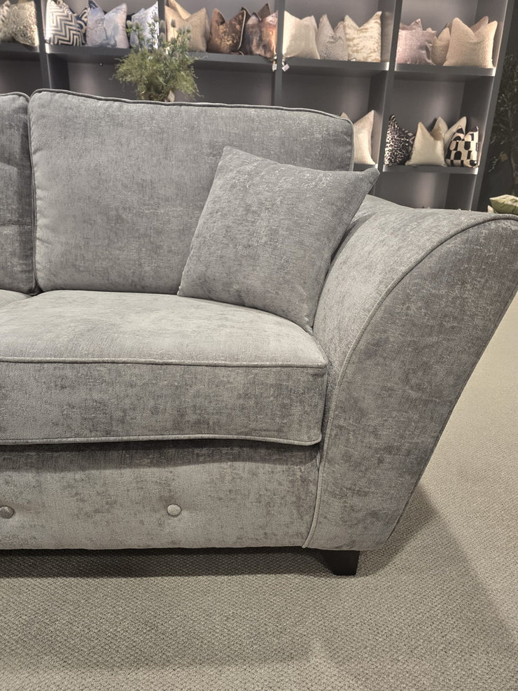 Cosmo 2 & 3 Seater Sofa Set - Silver