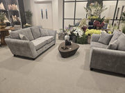 Cosmo 2 & 3 Seater Sofa Set - Silver