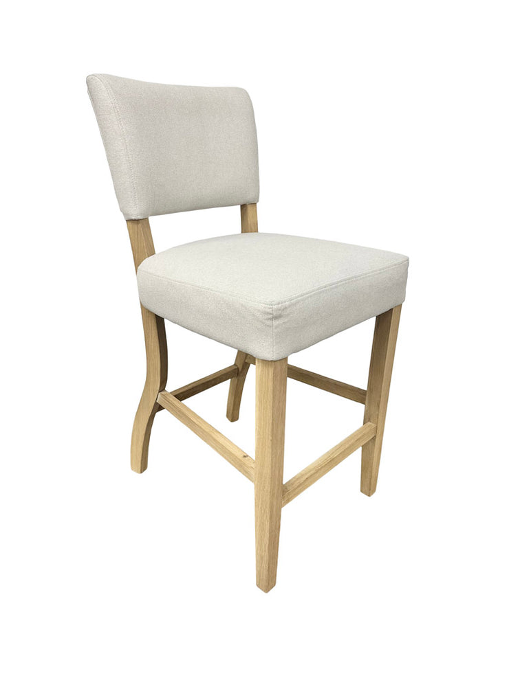 Cottage Fabric Bar Stool - Natural