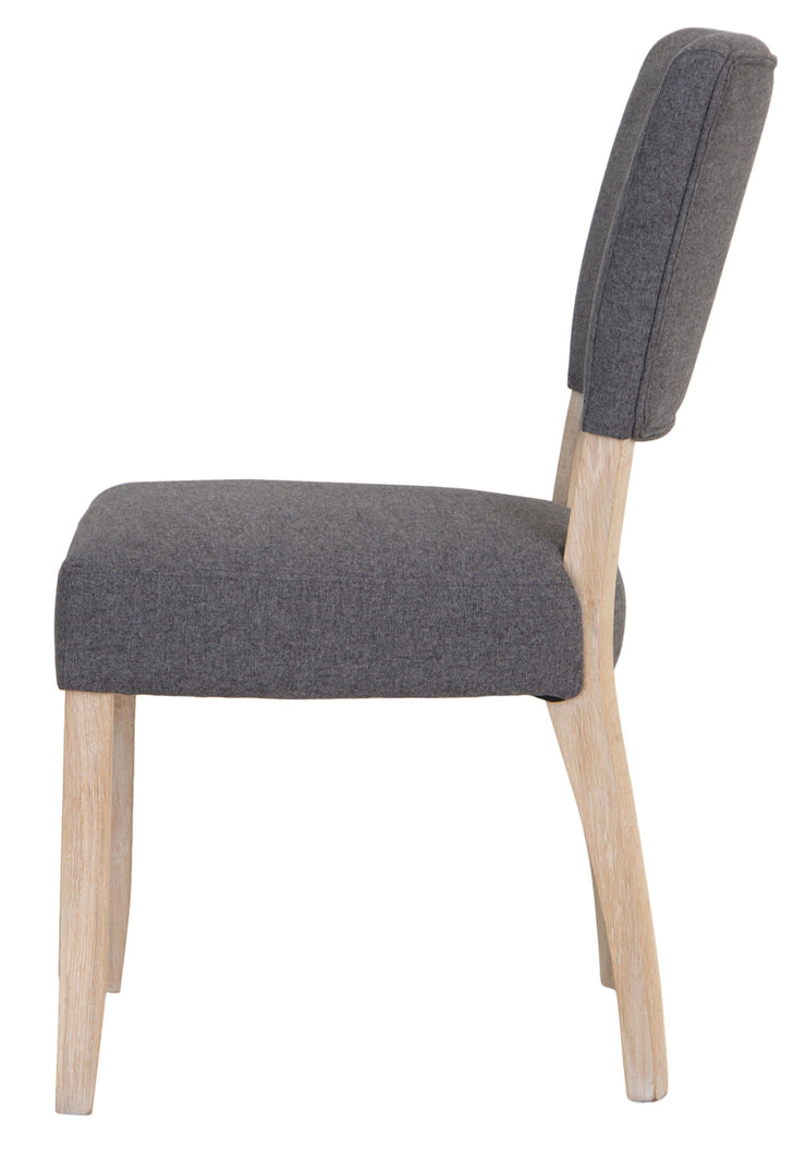 Cottage Fabric Dining Chair - Grey