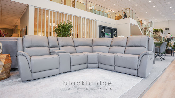 Juno Leather Corner Group Sofa