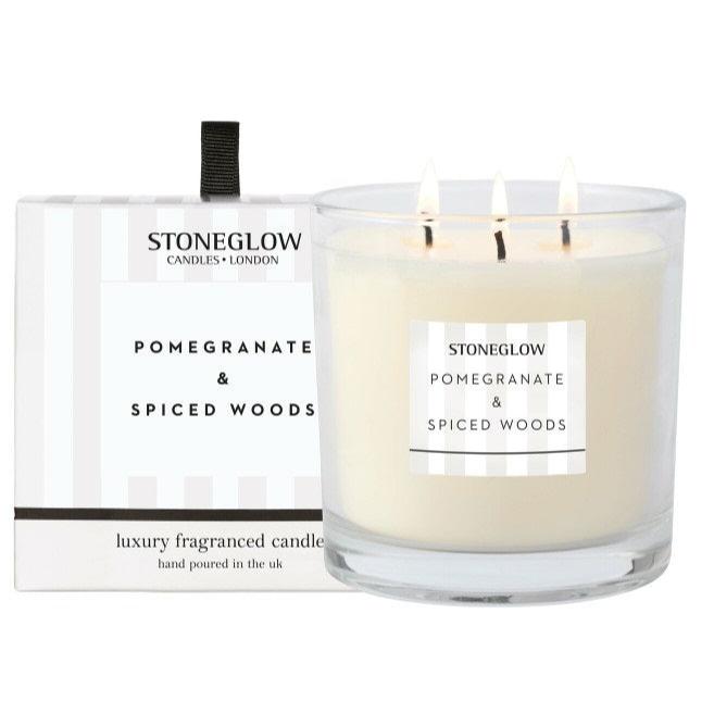 Modern Classics - Pomegranate & Spiced Woods - 3-Wick Scented Candle