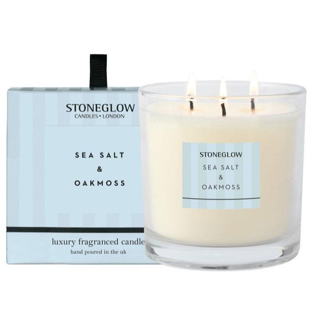 Modern Classics - Sea Salt & Oakmoss - 3-Wick Scented Candle