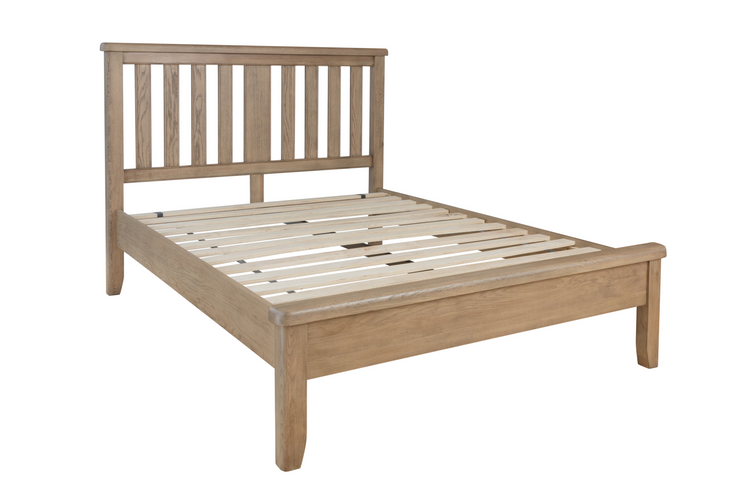 Hatton Wooden Bed with Headboard and Low Footboard Set