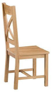 Tucson Cross Back Chair Wooden Seat