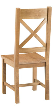 Tucson Cross Back Chair Wooden Seat