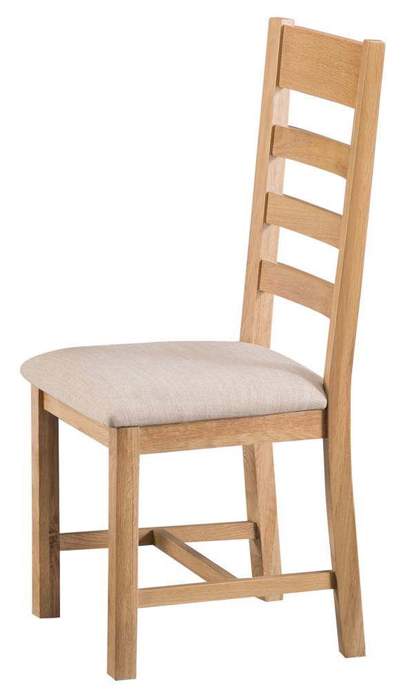 Tucson Ladder Back Chair Fabric Seat