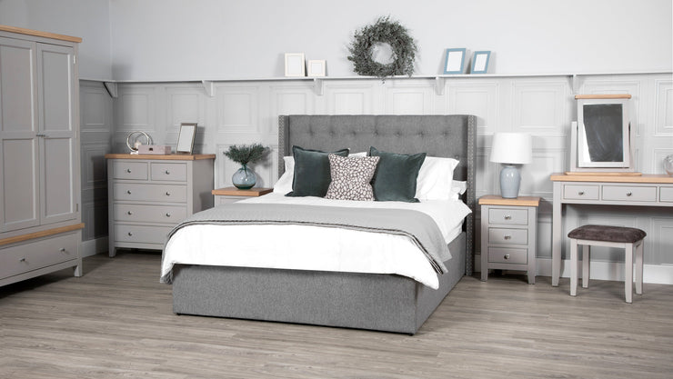 Earlston Dressing Table Stool - Grey Blackbridge Furnishings Earlston Dressing Table Stool - Grey Blackbridge Furnishings