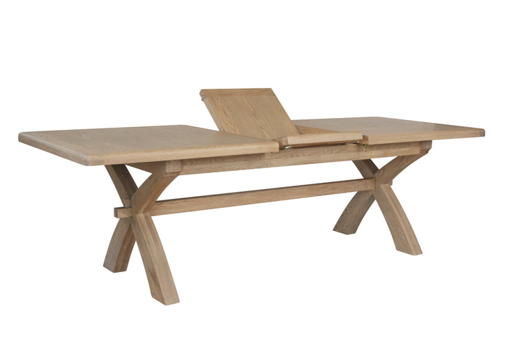 Hatton Wooden 2m-2.5m Cross Leg Dining Table