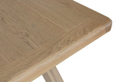 Hatton Wooden 2m-2.5m Cross Leg Dining Table