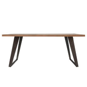 Chevron Fixed Top Dining Table
