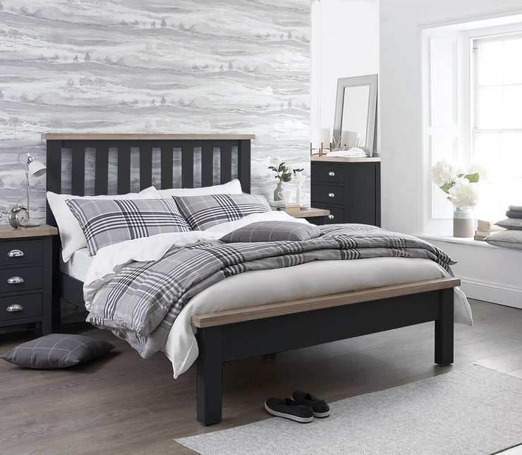 Hampstead Charcoal Bed Frame - Various Sizes