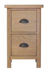 Hampton Oak Small Bedside Cabinet
