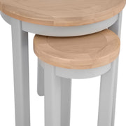 Earlston Round Nest Of 2 Tables - Grey