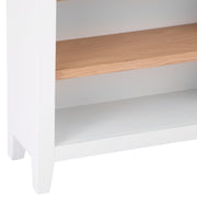 Earlston Small Wide Bookcase - White