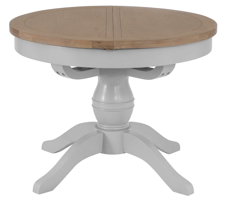 Hampstead Grey Round Butterfly Extending Table