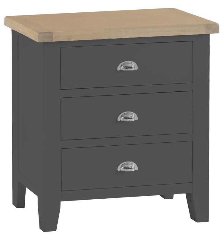 Hampstead Charcoal 3 Drawer Chest Of Drawers