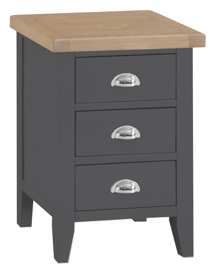 Hampstead Charcoal Large Bedside Table