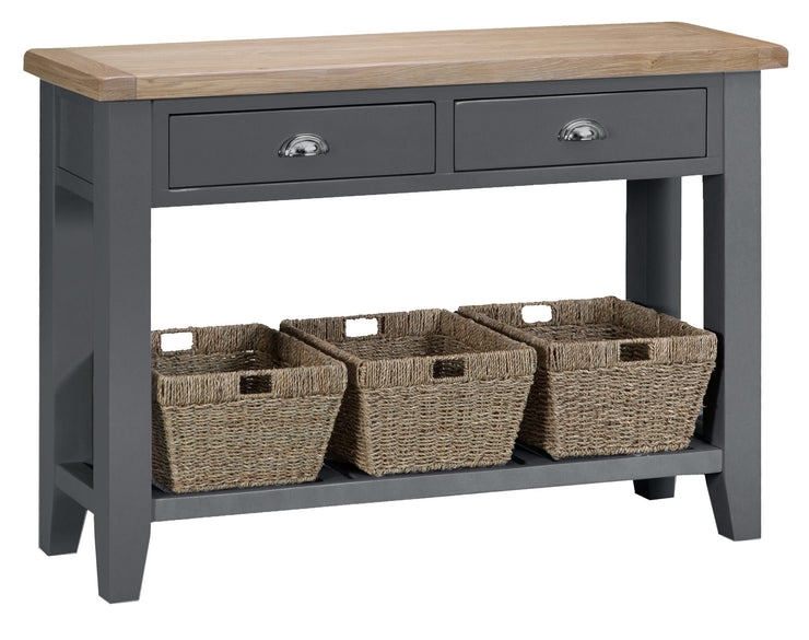 Hampstead Charcoal Console Table - Various Sizes
