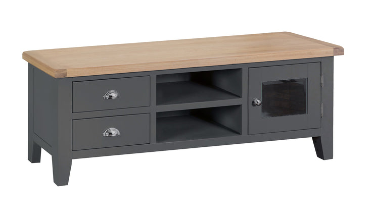 Hampstead Charcoal Large TV Cabinet