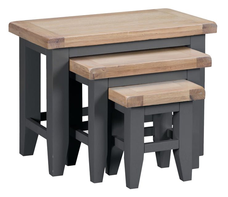 Hampstead Charcoal Nest Of 3 Tables