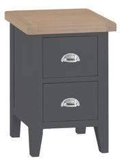 Hampstead Charcoal Small Bedside Table