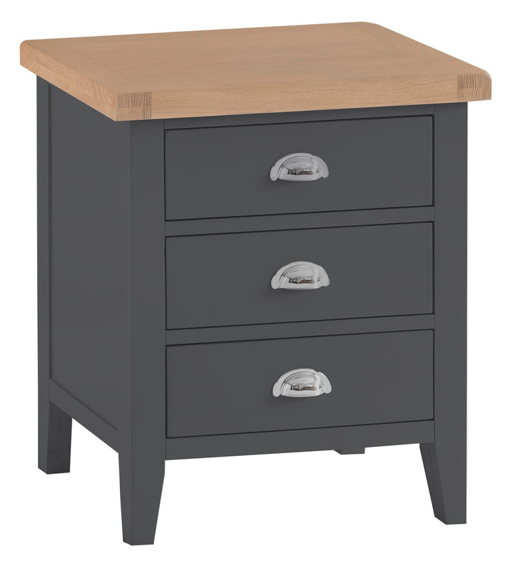 Hampstead Charcoal Extra Large Bedside Table